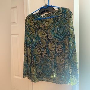 Floral print blouse